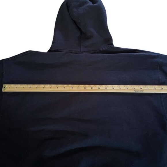 Navy Blue Funny Horse Hoodie Riding Equestrian Cowgirl Cowboy Rodeo 4H Sz L - Picture 8 of 13